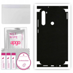 apgo Protective Skin Sticker for the back+sides compatible with Xiaomi Redmi Note 8, Full Wrap Film, Foil, Vinyl - Pattern Matrix