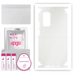 apgo Protective Skin Sticker for the back+sides compatible with Xiaomi Mi 10T 5G, Full Wrap Film, Foil, Vinyl - Pattern Matte Transparent