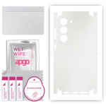 apgo Protective Skin Sticker for the back+sides compatible with Samsung Galaxy S23, Full Wrap Film, Foil, Vinyl - Pattern Matte Transparent