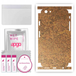 apgo Protective Skin Sticker for the back+sides compatible with Apple iPhone 6s, Full Wrap Film, Foil, Vinyl - Pattern Rusty Copper