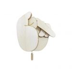 1/2/4 tk Naljakas puidust k&auml;sitsi valmistatud &uuml;mberp&ouml;&ouml;ratav keskmise s&otilde;rme n&ouml;&ouml;pn&otilde;el, mis v&auml;ljendab meeleolu 1pc