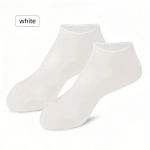 Silikoongeel-niisutavad sokid Aloe Sokid Pedik&uuml;&uuml;risokid Kuivade l&otilde;henenud jalgade jaoks Konts ja pehmendab karedat ja surnud nahka valge