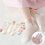 5 paari/partii Laste sokid lastele T&uuml;drukutele Puuvillane Armsad &otilde;ues reisid Spordisokid Kevadsuvi Spordiriided Aksessuaarid S(3-5YEAR)