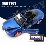 1/24 m&otilde;&otilde;tkava Bentley Continental ISR kabriolett sulamist valatud mudelid ja m&auml;ngus&otilde;idukid metallist m&auml;nguauto mudel heli ja valgusega kollektsioon laste m&auml;nguasi 1/24-Size:19.5*9*6cm sinine