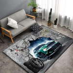 3D vanaautode ala suur vaip, vaipvaip elutoa magamistoa diivani kaunistamiseks, uksematt, k&ouml;&ouml;k, libisemiskindel p&otilde;randamatt, piknikulaager 40x60cm(15x23 in)