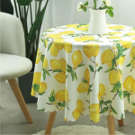 Puuvillane lina V&auml;ike v&auml;rske laudlina Kodumajapidamises Minimalistlik &uuml;mmargune laudlina Restoran V&auml;ike &uuml;marlaud Kangast lauamatt Diameter 90cm