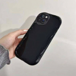 Simple Cream Shape Border Clear Soft Wave telefoni&uuml;mbris Samsung Galaxy S23 Ultra S22 Plus S21FE A54 kaas ja &uuml;mbris iphone13 12 14 15pro max jaoks For Galaxy S23 Plus puhas
