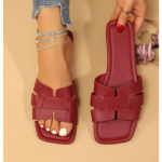 Naiste trendikad krokodillimustriga liugsandaalid, moodsad ruudukujulised lamedad suvekingad, kerged rannajalatsid 35