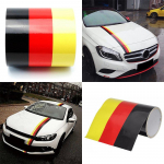 Auto akna kapoti kere Saksamaa Embleemi graafiline kleebis Lipu triibuline kleebiskleebis