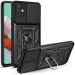 Armor p&otilde;rutuskindel &uuml;mbris Samsung Galaxy A11 A31 A51 A71 M11 M51 A21s auto magnetr&otilde;ngaga statiiv Push Pull kaamera kaitsekate For Galaxy A31 must