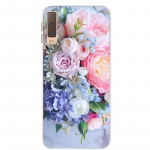 Korpused Samsung Galaxy A7 2018 kaanele, silikoonv&auml;rviline telefoni&uuml;mbrise kate Samsung A7 2018 A750 A750F 6,0-tollise kaitsekesta jaoks Samsung A7 2018 A750