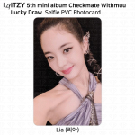 ITZY 5. minialbumi Checkmate ametlik fotokaart koos Muu Lucky Draw Polaroidiga Lia - A beige