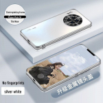 Kvaliteetne galvaniseeritud j&auml;&auml;tunud kaitsekate Huawei Mate 30 Pro / Mate 40 Pro / Mate 50 Pro / Mate 60 Pro jaoks Silver White Frosted Electroplated