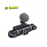 Auto DVR Dash Cam 3 objektiiviga 4 objektiiviga HD 1080P videosalvesti Valikuline WiFi GPS 24h parkimismonitor 【A1】3 Lens must