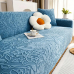 1 tk Camellia Jacquard elastne diivani kate, libisemiskindel diivani kate, diivani kate Four Seasons universaalne m&ouml;&ouml;blikaitse dekoor 1 Seater sinine