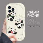 iPhone 16 15 14 13 12 Pro Max jaoks Samsung S24 Ultra S23 S22 Plus jaoks Redmi Note 13 Pro jaoks Multikas Armas Panda Disain Pehme Silikoon T&auml;ielik Objektiivi Kaitsega &Uuml;mbris iPhone 8 must