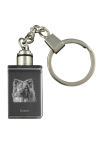 Eurasian, Eurasier - Crystal key ring with dog photo, illuminated key ring, unique gift by Art-Dog brand