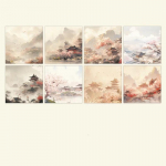 320-leheline retro esteetiline memoblokk &otilde;pilastele Vintage Hiina paleem&auml;gede jaoks Scrapbooking memopad Mood Mittekleepuv m&auml;rkmik beež