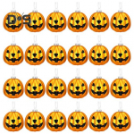 24 tk K&otilde;rvits Riputatav Pall Halloween Jack-O-Lantern Riputatav Kaunistus Purunemiskindel Pidulik Dekoratiivpall J&otilde;ulupuu Kodu Peokaunistus tumeoranži v&auml;rvi
