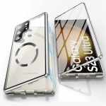 360&deg; t&auml;ielikult suletud objektiivi klaas Samsung Galaxy S25 S24 S23 S22 S21 Ultra Plus &uuml;mbrise alumiiniumsulamist magnetilise salvkapi kaitsekate For Samsung S23 Ultra h&otilde;be