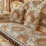 Four Seasons universaalne suur seeliku diivani kate Euroopa stiilis libisemiskindel diivanipadi Jacquard elutoa pitsist diivani kate Backrest-80x120cm