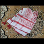 Keffiyeh Shemagh Kogu Palestiina Araabia Sall Kufiya Arafat Puuvillane Sall white