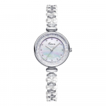 Temperamentne Kell Naiste Kerge Luksus V&auml;ike P&auml;rl K&auml;ev&otilde;ru Naiste Lihtne V&auml;ike Ketas Kvarts Kell Veekindel Kell