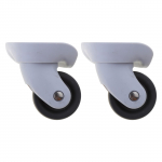 1 paar reisikohvri pagasi varuosad universaalsed 360 kraadi p&ouml;&ouml;ratavad ratta remonditarvikud k&auml;ru ratta t&ouml;&ouml;riist must