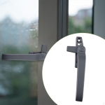 Korpuse akna lukustusk&auml;epide alumiiniumsulamist tarvikud, varuosad, vastupidav korkidega Gray Left