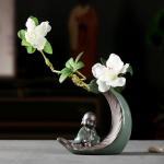 Uus Hiina loominguline vaas, keraamiline kaunistus Kodu &otilde;ppelaud Antiikraamiga dekoratiivkunst ja k&auml;sit&ouml;&ouml; Bonsai kaunistus