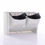 Seinale riputatav istutusmasin Lillepott Virnastatav aed lillepotid Seina vertikaalsed sukulendid taimepott Bonsai roheline kodukaunistus valge