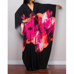 Lipsuv&auml;rviga kaftani kleit, vabaaja rannasuvine Maxi Cover Up Maxi kleit, naiste riided One Size