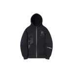 Li Ning X Pleasures Koost&ouml;&ouml; Kettaprindiga Kirjadega Lukuga Kapuutsiga Unisex dressipluusid Must AWDTC03-1 XXL