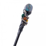 Creative Natural Crystal Magic Wand K&auml;sit&ouml;&ouml;na valmistatud naturaalne kristallkuuli skepter kaasaskantav n&otilde;ia v&otilde;lukepi kost&uuml;&uuml;mitarvik