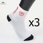 1/5 paari meeste higi neelavad ja desodoreerivad sokid Meeste vabaaja igap&auml;evased keskmise toruga sokid tr&uuml;kitud kilpmustriga sokid spordisokid 3 pairs