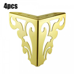 4 tk musta kullaga metallist jalad Laua tooli jalakaitse jalad m&ouml;&ouml;bli jaoks Tooli katted diivanilaua jala m&ouml;&ouml;bli osad