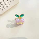 &Otilde;rn Crystal Cherry Mini V&auml;ike Juuksek&uuml;&uuml;s Metallist Rhinestone'i juuksen&otilde;elad Naiste Juuksekrabi klambrid Peakatted Juukseaksessuaarid &otilde;unaroheline v&auml;rv