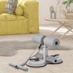 Sit up Bar 3 Adjustable Height Situp Floor Holder Portable Assistance Device Ab Workouts for Black