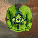 Meeste Retro Casual gradienttr&uuml;kiga kampsun L