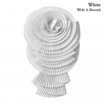 &Otilde;lakrae liialdatud suur lill plisseeritud lillekangas pressitud plisseeritud k&auml;sit&ouml;&ouml; lill isetegemise r&otilde;ivaaksessuaarid uus stiil Without A Brooch must