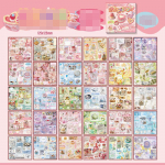 Loominguline disain Vintage v&auml;ljal&otilde;igete albumi ajakirja kleebis Kawaii Jaapani multifilmi koogi kirjatarvete kleebis DIY dekoorkleebis lastele kingitus