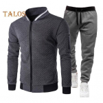 2 tk/komplekt meeste &uuml;likond, krae, pikkade varrukatega, lukuga, pesapallimantel, elastne v&ouml;&ouml;koht dressip&uuml;kste komplekt, tavaline spordi&uuml;likond S valge