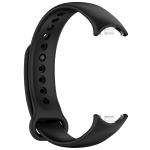 &Uuml;hilduv rihm Xiaomi Mi Band 9 ja 8 NFC nutika spordik&auml;epaela jaoks &ndash; silikoonmetallist liides must