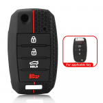 Silikoonist 2/3/4 nuppudega auto v&otilde;tme&uuml;mbris Kia Rio 3 K2 Ceed Cerato K3 Sportage 4 Picanto K5 Optima Sorento Forte Stinger 2017 2018 jaoks 2 buttons
