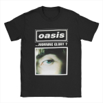 Klassikalise roki b&auml;nd O-Oasis Unisex T-s&auml;rk Unisex puuvillane T-s&auml;rk Y2K l&uuml;hikese varrukaga T-s&auml;rk Suvine moer&otilde;ivas Kingitus f&auml;nnidele L