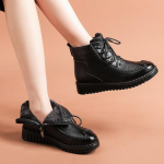 2024. aasta s&uuml;gistalvine mood Pehmest nahast mugavad naiste poolsaapad, paelad, soojad karusnahad, lumesaapad, naiste kingad 35 must