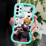 V&auml;rvitud mustriga Big Wave Edge pehmest silikoonmaterjalist Macaron telefoni&uuml;mbris, p&otilde;rutuskindel kaitsev kummist korpus Samsung Xiaomi Poco Redmi jaoks Samsung A34 5G must