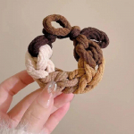 Naiste juuksen&ouml;&ouml;riga punutud peapael Suure elastsusega vastupidav peapael kummipaelaga peapael pruun