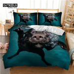 Kodu Lemmikloomad Koer Lapsed Tekikoti Komplekt, Koerte Voodipesu Komplekt, Pehme Mugav Hingav Tekikott, Magamistoa K&uuml;lalistetoa Kaunistuseks EU single(135x200cm)