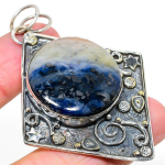 Sodalite Handmade 925 Sterling Silver Jewelry Pendant 2.76 z1h58